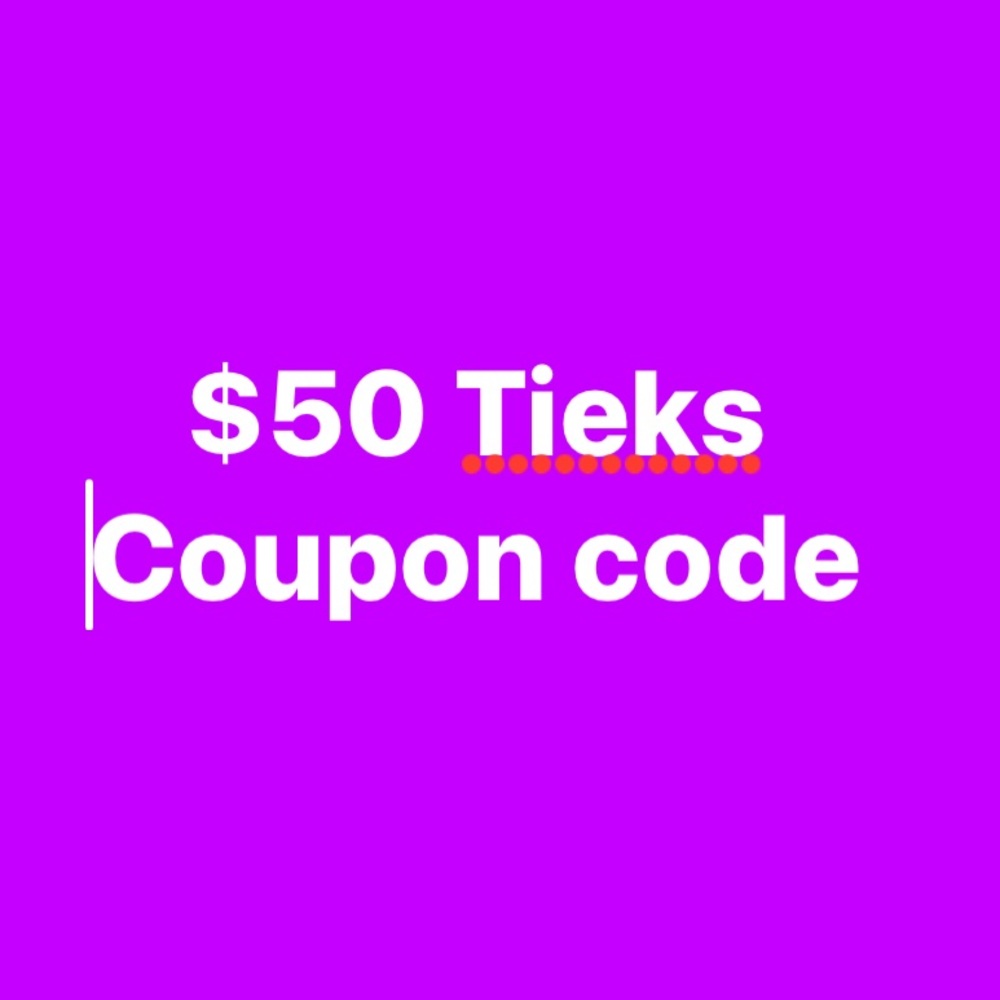 $50 Tieks coupon code expires 12/31/2023
